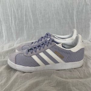 Purple Adidas Gazelle Sneakers